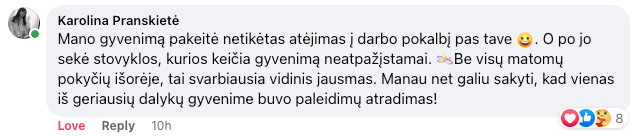 Karolinos atsiliepimas